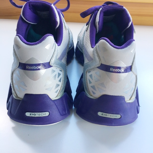 REEBOK PURPLE/GRAY ZIGTECH TRAINERS - Picture 5 of 11
